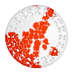 Red Spot Paint Ornament (Round Filigree)