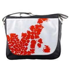 Red Spot Paint Messenger Bags