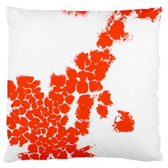 Red Spot Paint Standard Flano Cushion Case (Two Sides)