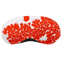 Red Spot Paint White Polka Sleeping Masks