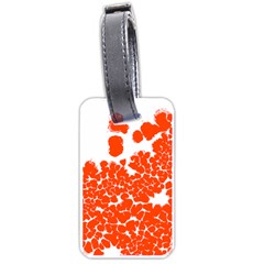 Red Spot Paint White Polka Luggage Tags (one Side) 
