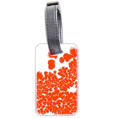Red Spot Paint White Polka Luggage Tags (two Sides)