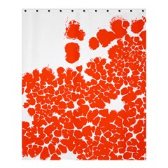 Red Spot Paint White Polka Shower Curtain 60  X 72  (medium)  by Mariart