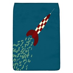 Rocket Ship Space Blue Sky Red White Fly Flap Covers (S) 