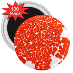 Red Spot Paint White 3  Magnets (100 Pack)