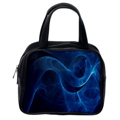 Smoke White Blue Classic Handbags (one Side)
