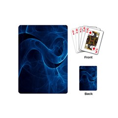 Smoke White Blue Playing Cards (mini) 