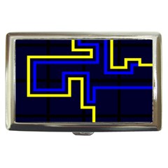 Tron Light Walls Arcade Style Line Yellow Blue Cigarette Money Cases