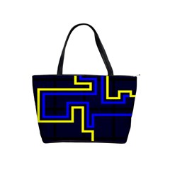 Tron Light Walls Arcade Style Line Yellow Blue Shoulder Handbags