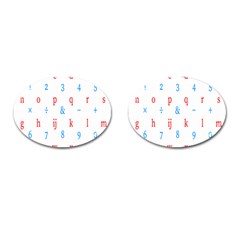 Source Serif Number Cufflinks (oval) by Mariart