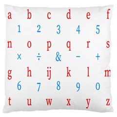 Source Serif Number Large Cushion Case (two Sides)