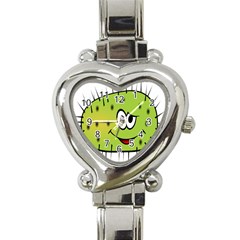 Thorn Face Mask Animals Monster Green Polka Heart Italian Charm Watch by Mariart