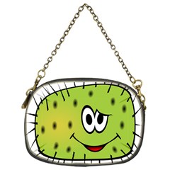 Thorn Face Mask Animals Monster Green Polka Chain Purses (one Side)  by Mariart