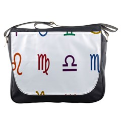 Twelve Signs Zodiac Color Star Messenger Bags