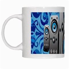 Sound System Music Disco Party White Mugs