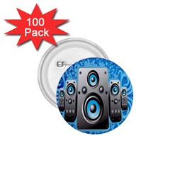 Sound System Music Disco Party 1 75  Buttons (100 Pack) 