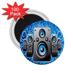 Sound System Music Disco Party 2 25  Magnets (100 Pack) 
