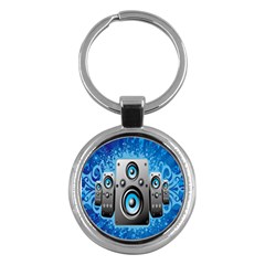 Sound System Music Disco Party Key Chains (round)  by Mariart