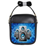 Sound System Music Disco Party Girls Sling Bags Front