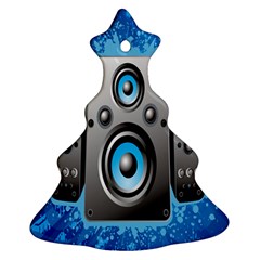 Sound System Music Disco Party Christmas Tree Ornament (two Sides)