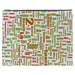 Screen Source Serif Text Cosmetic Bag (XXXL) 