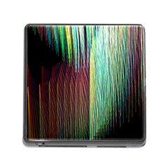 Screen Shot Line Vertical Rainbow Memory Card Reader (square) by Mariart