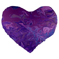 Colors Large 19  Premium Heart Shape Cushions