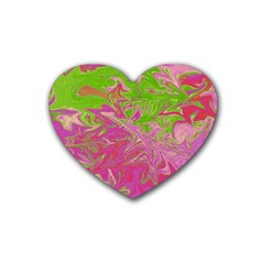 Colors Heart Coaster (4 Pack)  by Valentinaart