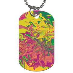 Colors Dog Tag (one Side) by Valentinaart