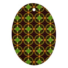 Kiwi Like Pattern Ornament (Oval)