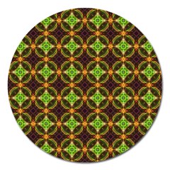 Kiwi Like Pattern Magnet 5  (Round)