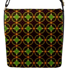 Kiwi Like Pattern Flap Messenger Bag (S)