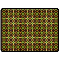 Kiwi Like Pattern Double Sided Fleece Blanket (large)  by linceazul