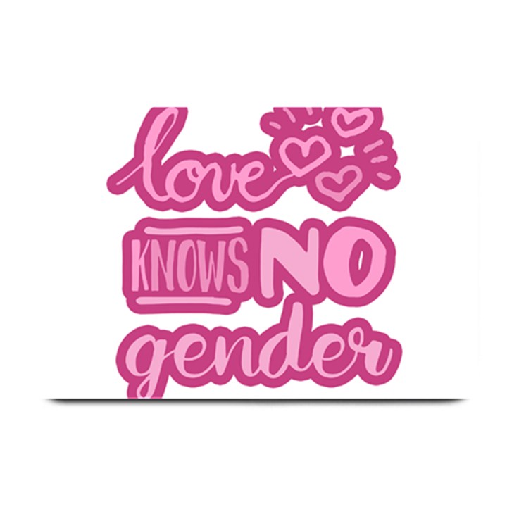 Love knows no gender Plate Mats