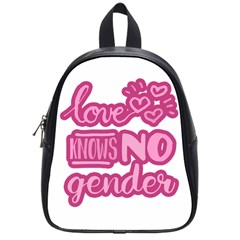 Love Knows No Gender School Bags (small)  by Valentinaart