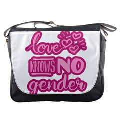 Love Knows No Gender Messenger Bags by Valentinaart