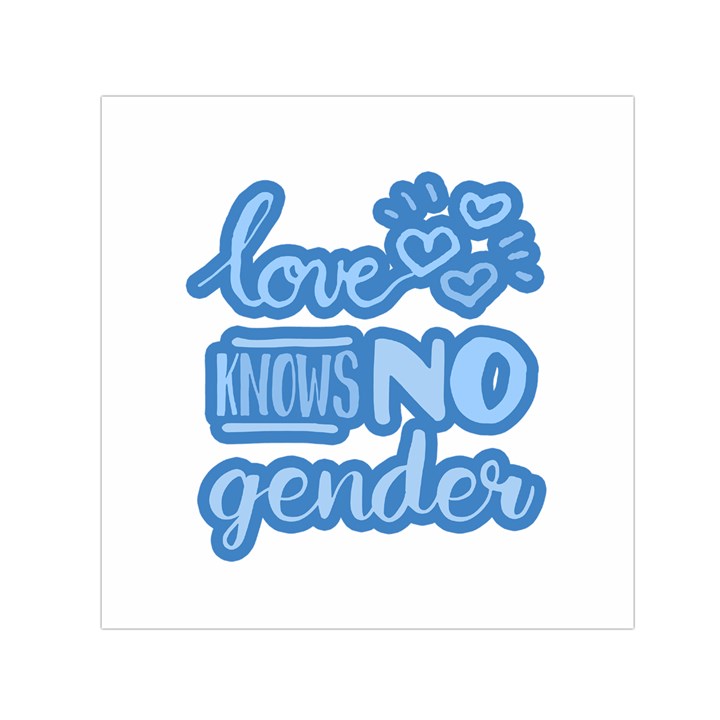 Love knows no gender Small Satin Scarf (Square)