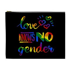 Love Knows No Gender Cosmetic Bag (xl) by Valentinaart