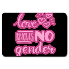Love Knows No Gender Large Doormat  by Valentinaart
