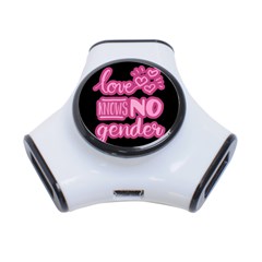 Love Knows No Gender 3-port Usb Hub by Valentinaart