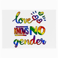 Love Knows No Gender Large Glasses Cloth by Valentinaart