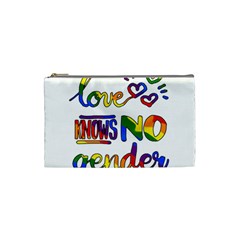 Love Knows No Gender Cosmetic Bag (small)  by Valentinaart