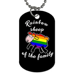 Rainbow Sheep Dog Tag (two Sides) by Valentinaart