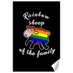 Rainbow Sheep Canvas 24  X 36  by Valentinaart