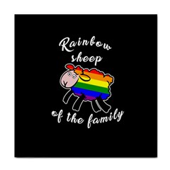 Rainbow Sheep Face Towel by Valentinaart