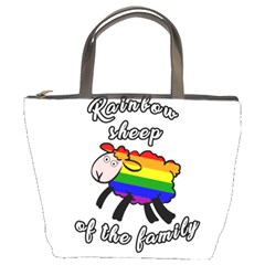 Rainbow Sheep Bucket Bags by Valentinaart