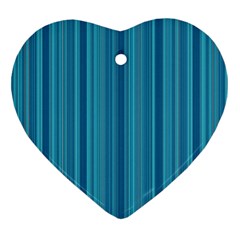 Lines Pattern Heart Ornament (two Sides) by Valentinaart