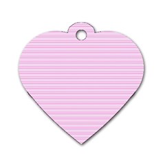 Lines Pattern Dog Tag Heart (one Side) by Valentinaart