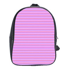 Lines Pattern School Bags (xl)  by Valentinaart