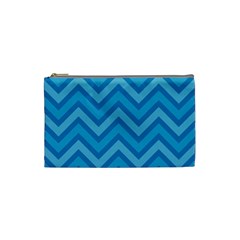 Zigzag  Pattern Cosmetic Bag (small)  by Valentinaart